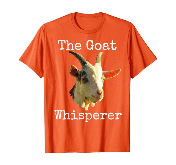 

the goat whisperer funny novelty farm animal graphic t-shirt, White;black