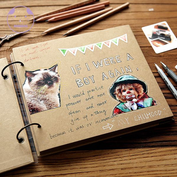 

2021 new angwing 20 white pages/diy albums from cover loose-leaf/wedding p auto adequate scrapbook album liaison case p5jn