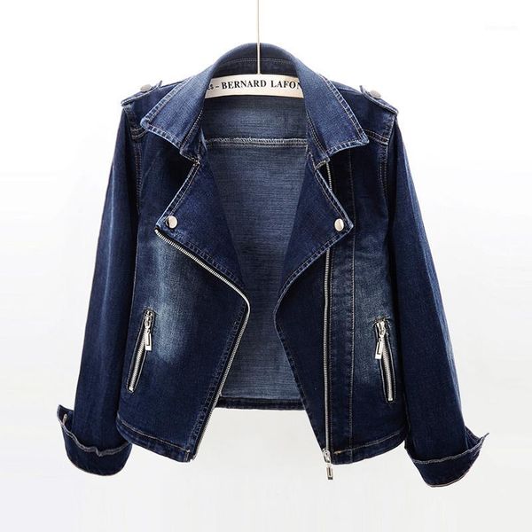 Damenjacken Denim Frauen Sommer Retro Vinatge Mode Lässig Jean Basic Mantel Kurze Jeansjacke Weibliche Koreanische Oberbekleidung Damen Frühling