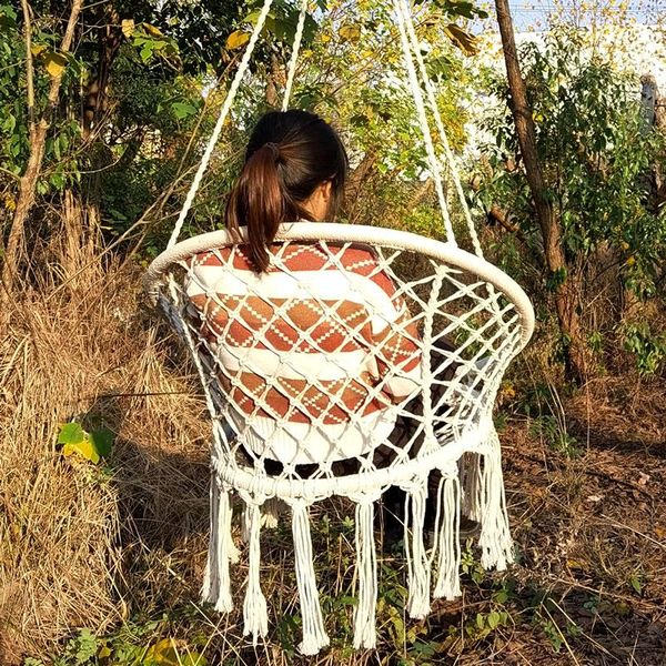 

chair swing rope hammock rocking outdoor children sleep-bed cotton