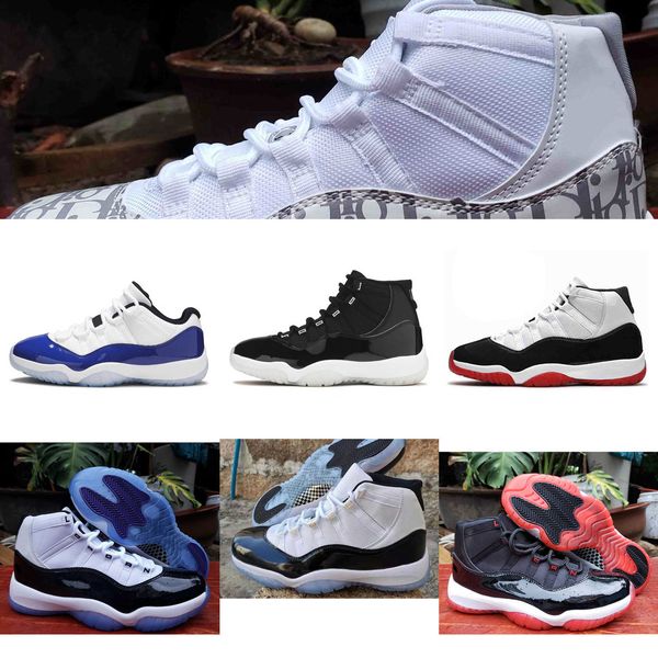

comfortable jumpman 11 11s retro basketball shoes for trainers 25th anniversary high white bred with gold symbol citrus low win like men989v