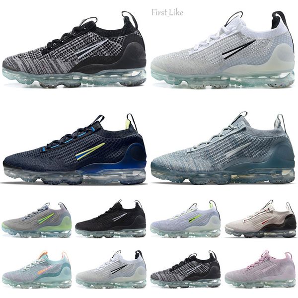 

2021 fk triple black anthracite mens outdoor shoes fly knit obsidian oreo particle grey liquid lime cushion male trainers white metallic sil