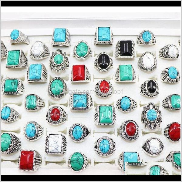 

wholesale turquoise stone rings antique silver vintage jewelry for man wome jllodl fv5pm aqmen