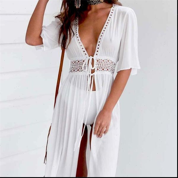 

ladies women bikini cover up beach white dress swimwear beachwear bathing suit summer dress xxxl, Black;gray