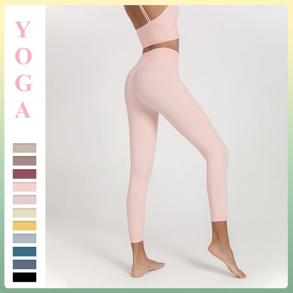 

new l-u-l-u women yoga pants fall winter sports high waist lift hips naked fitness fast dry yoga suit, Black