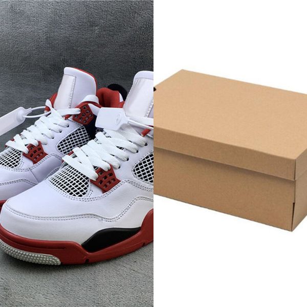 

fire red jumpman 4 4s fashion shoe mens basketball shoesmick