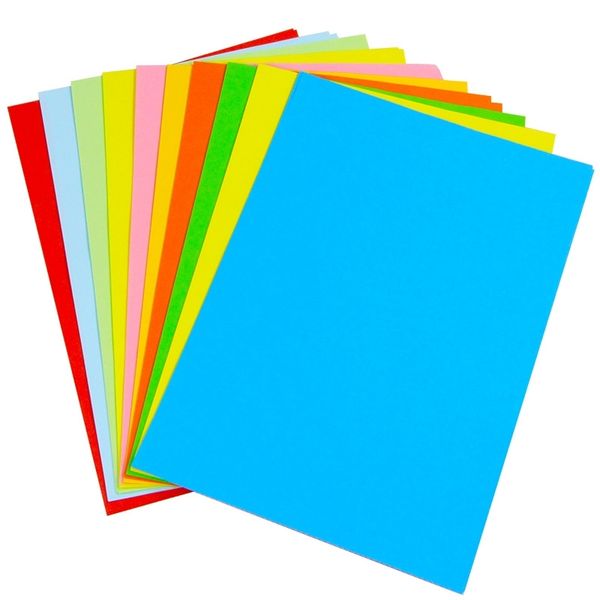 

80g bright red a4 golden yellow lake blue green purple copy 500 color printing paper