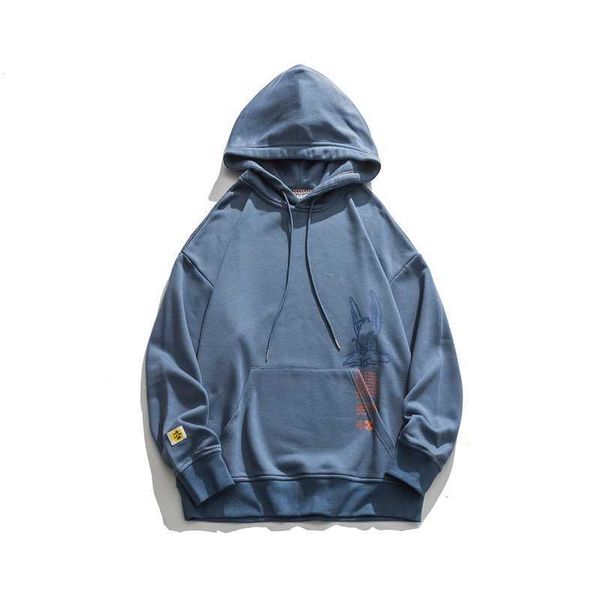 

hoodie men women bunny hoodies print pullovers black casual sweatshirts loose street style tracksuits hoddies cotton clothes 210603