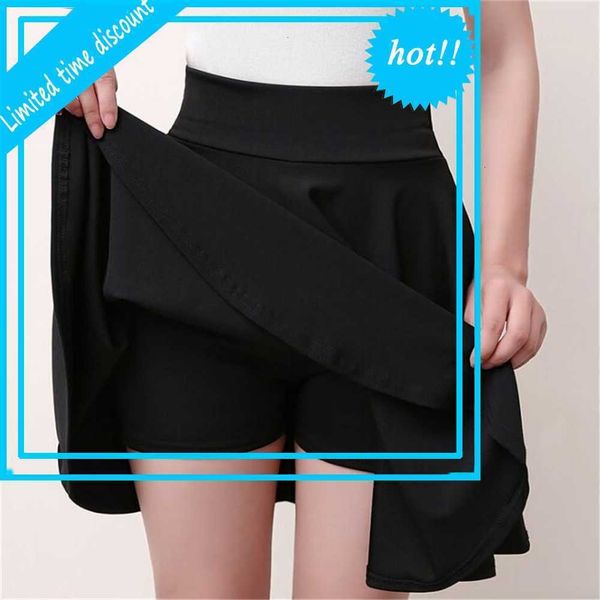 

chsdcsi mini smoke summer for girl lady short skater fashion bottoms women's clothing, Black