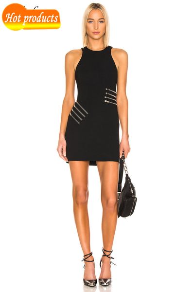 

summer bandage rayon belts knee height black tank club dress party n8hw, Black;gray