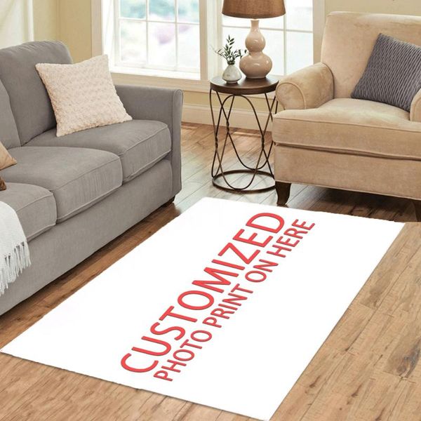 

carpets customzied print your picture/po/logo diy home rug custom design floor mats for living room anti slip soft decor