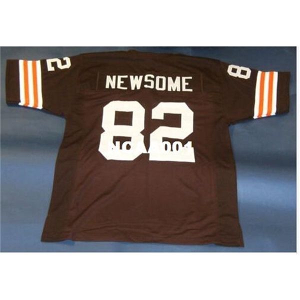 

668 custom #82 ozzie newsome retro college jersey size s-4xl or custom any name or number jersey, Black