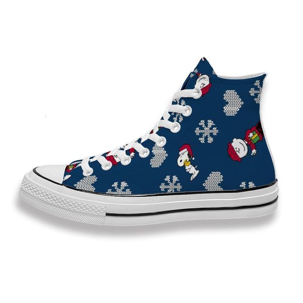 

custom printed merry christmas love heart snowflake dog sneakers high mens womens running sho skateboard diy trainers canvas casual