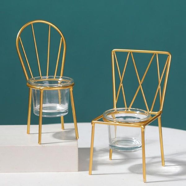 

creative seat shaped iron candle holder elegant bedside deskcandlestick r66b