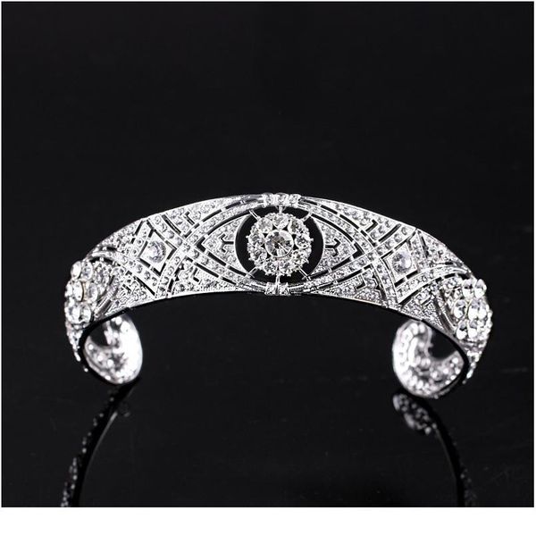 

crystal wedding bridal queen king crown headbands bride women tiara headpiece hair ornaments head jewelry acc qylczk