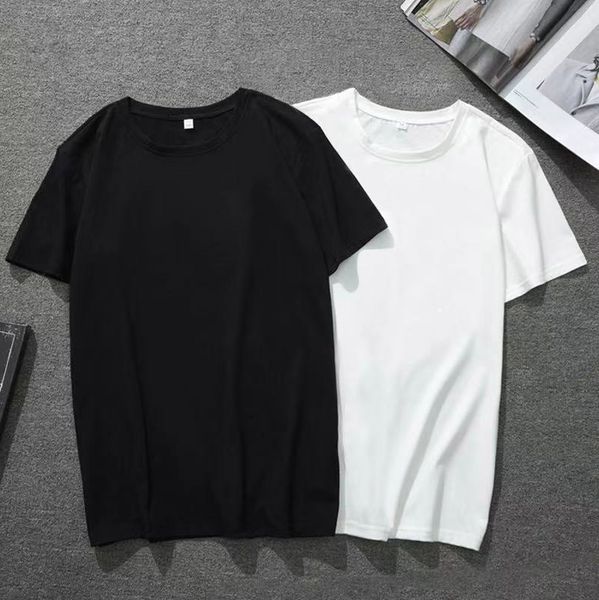 

tee peach heart men's t-shirt, milk silk crew neck, short sleeve red embroidered label, main picture for business, wholesale s--xxxxxl, White;black