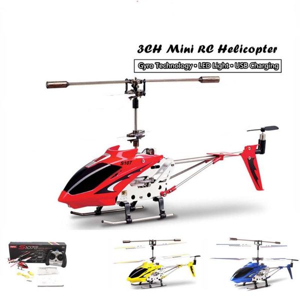 

rc helicopter s107g alloy copter quadcopter built-in gyro helicopter children outdoor toys with package gifts for boys