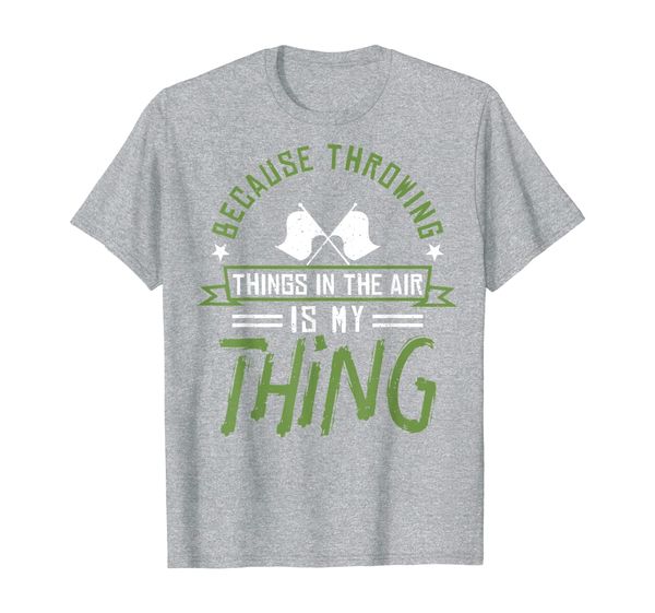 

winter guard color guard gift t-shirt throwing things joke, White;black