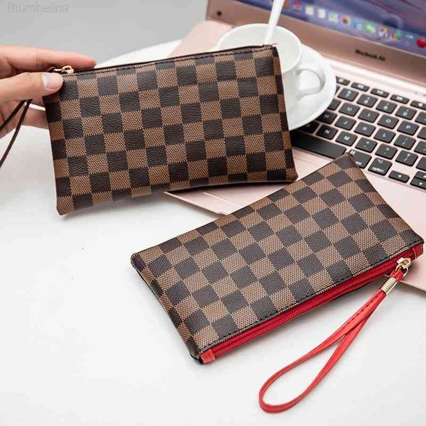 

wallet 2021 lattice handbag zero women's mobile phone bag wrist small, Red;black