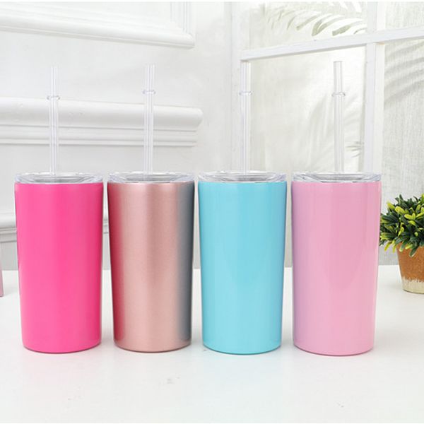 

7-color stainless steel water bottle, large supply, 12oz, double vacuum thermos, cup with cap and straw, portable travel