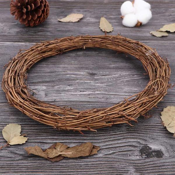 

1pcs wedding decoration 10-30cm summer party wedding wreaths decoration garland material rattan wreath diy wreath party