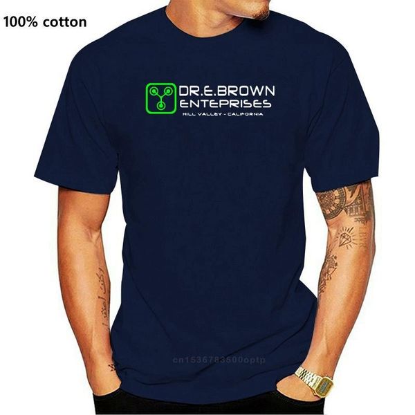 

men's t-shirts dr emmedoc brown enterprises back to the future 80s movie t-shirt, White;black