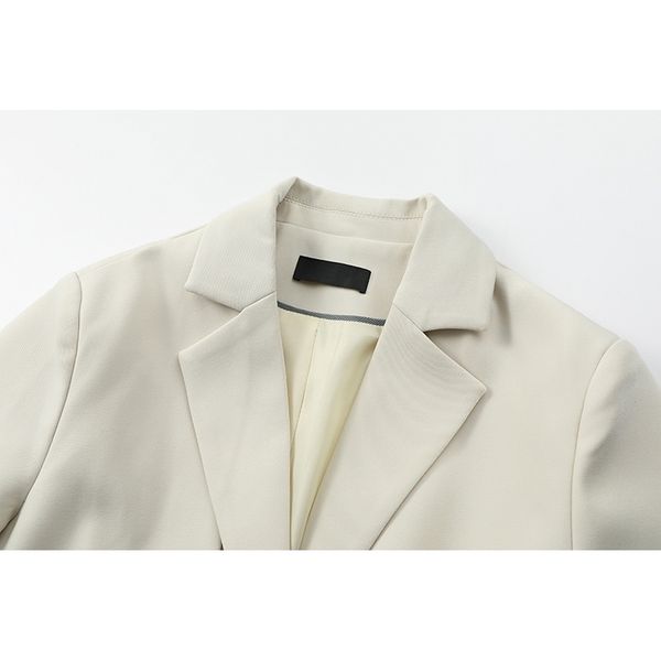 

women's suits & blazers [eam] female irregular apricot belt big blazer lapel long sleeve loose jacket spring 1de1769 7zkd, White;black