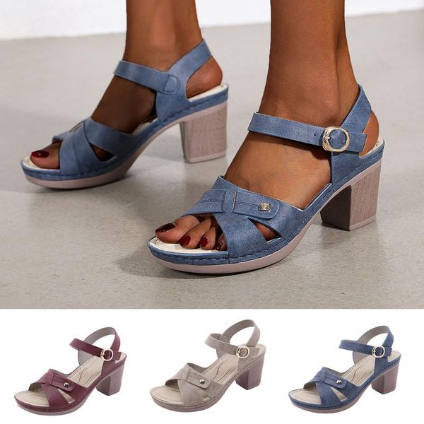 

fashion women's casual shoes breathable soft sole non-slip sandals shoes new high heels outdoor leisure sandals plus size 37-42, Black