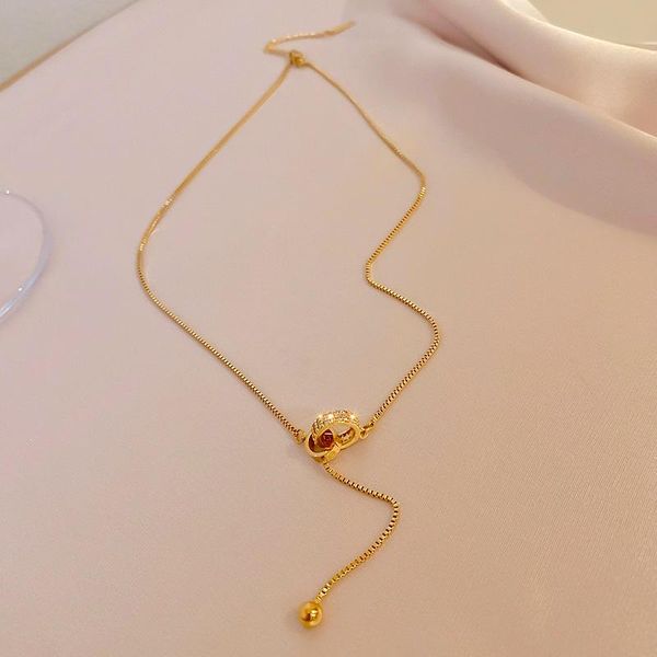 

pendant necklaces design circle crystal long necklace, Silver
