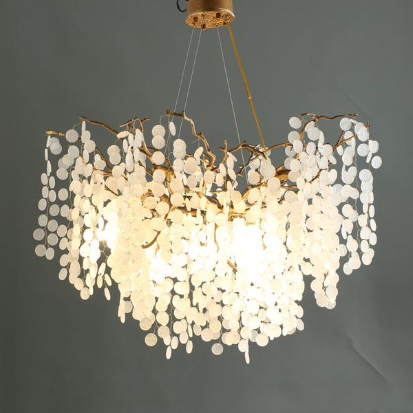 

french light luxury living room american creative art bedroom modern branch lamp all copper dining room crystal chandelie