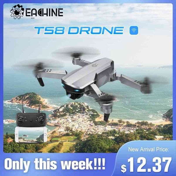 

eachine & cc t58 drone 1080p fpv wifi quadcopter with camera professional foldable mini rc helicopters toys