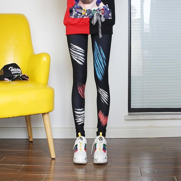 

women's leggings yoga pants women high waist print sports legging fitness gym running tights female athletic breathable legin, Black
