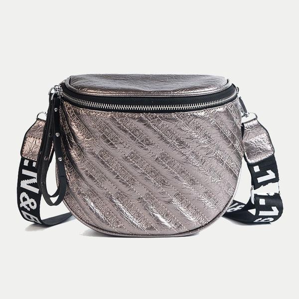 

evening bags fashion saddle shoulder for women vintage pu leather crossbody handbags purse female wide strap waist packs clutch