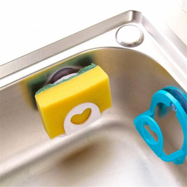 

hooks & rails 1pc bathroom shelf towel soap dish holder kitchen sink sponge storage rack robe sucker with 4 colors