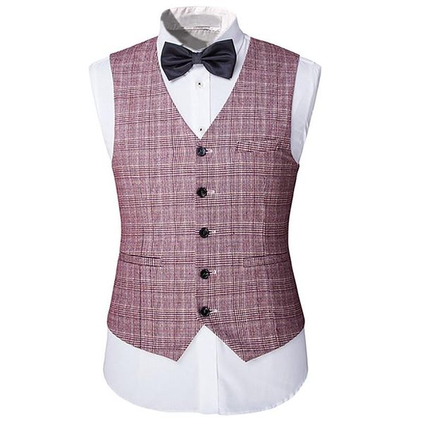 

men's vests yunclos 2021 sequin design slim fit men suit vest party waistcoat single breast colete masculino performance wear, Black;white