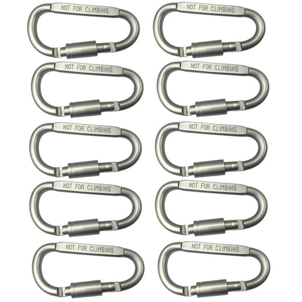

professional hand tool sets 10 pcs aluminum alloy d-ring locking carabiner light but strong