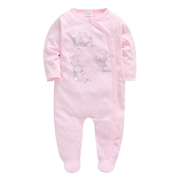 Doğan bebek kız elbise bebekler pijama tulum tulumlar bebes tırmanmaya giyim pamuk toddler uyku giyim bodysuit 210816