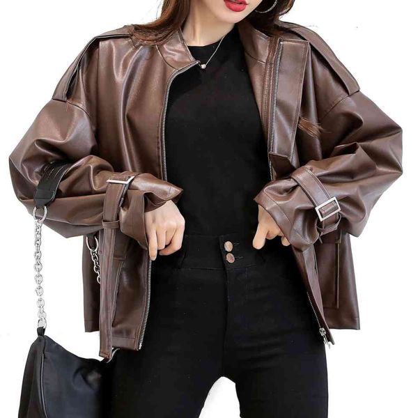 

leather jacket high fashion men belt long sleeve black waist lapel suit 8218