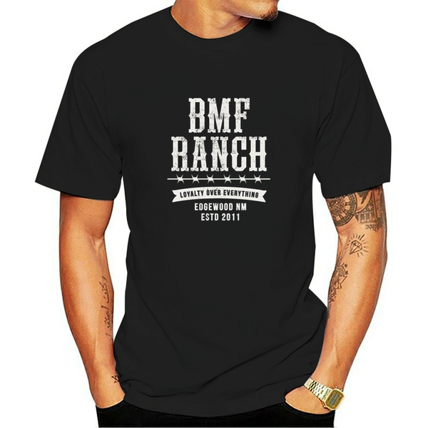 

men's t-shirts summer t shirt bmf ranch print short sleeve casual sports fitness for men and women, White;black