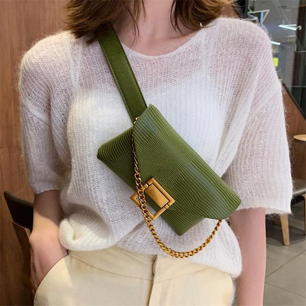 

brand original design chest bag 2021 new korean fashion handbags slung chain shoulder bag pockets