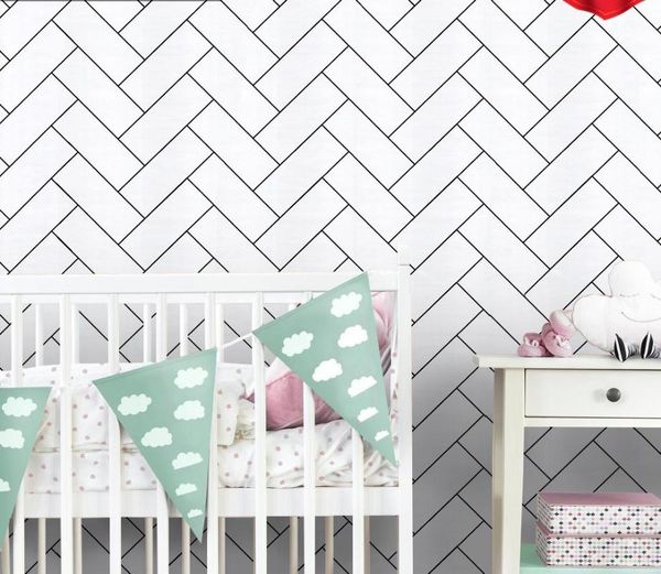 

white weave wallpaper stick and peel modern geometric pattern self adhesive wallpaper removable for wall bedroom home decoration
