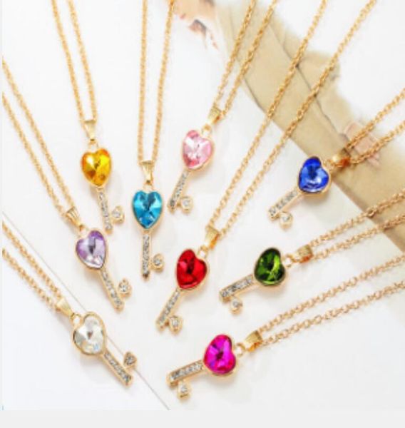 

rabbit controls the clavicle chain cute colorfull diamond crystal rabbit pendant necklace wholesa sqcpbs queen66, Silver
