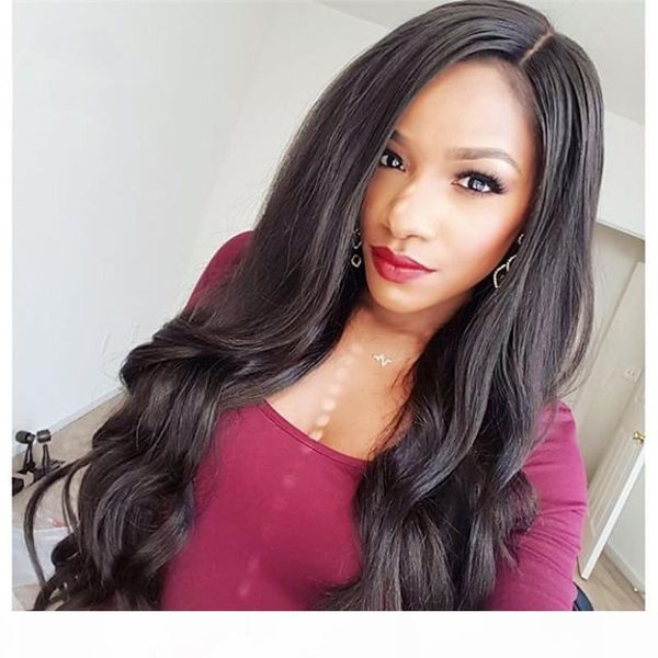 

brazilian human hair lace wigs for black women body wave unprocessed human hair glueless full lace wigs & lace front wigs bleached knots, Black;brown