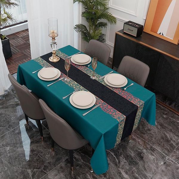 

household wash and dirt resistant nordic table cloth rectangular table waterproof and oil proof cloth art