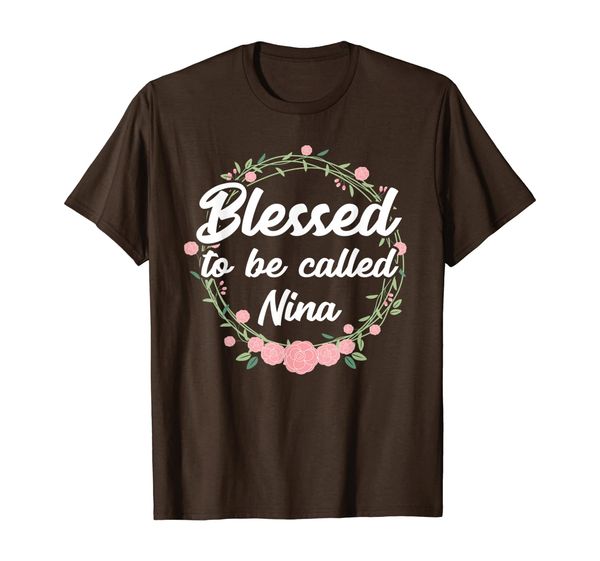 

Blessed to Be Called Nina Grandma Mothers Day Gift T-Shirt, Mainly pictures
