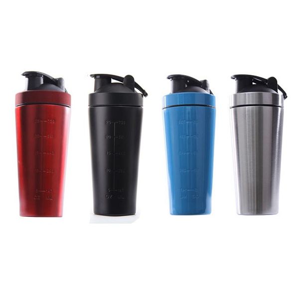 

stainless steel protein vibrating bottle gym shaker sports milkshake blender water bottle whey protein fitness without bpa