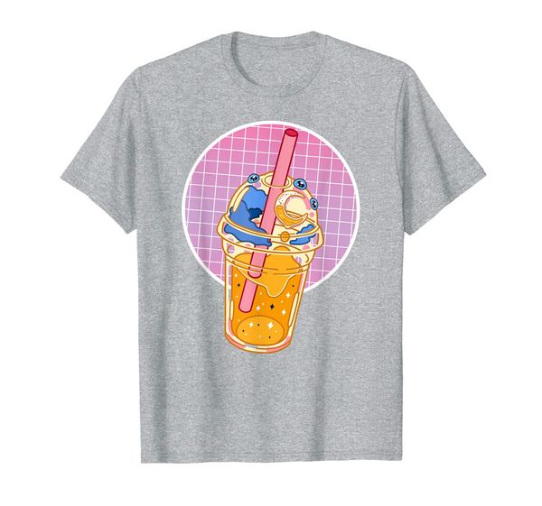 

vaporwave aesthetic anime moon coffee pastel goth clothing t-shirt, White;black