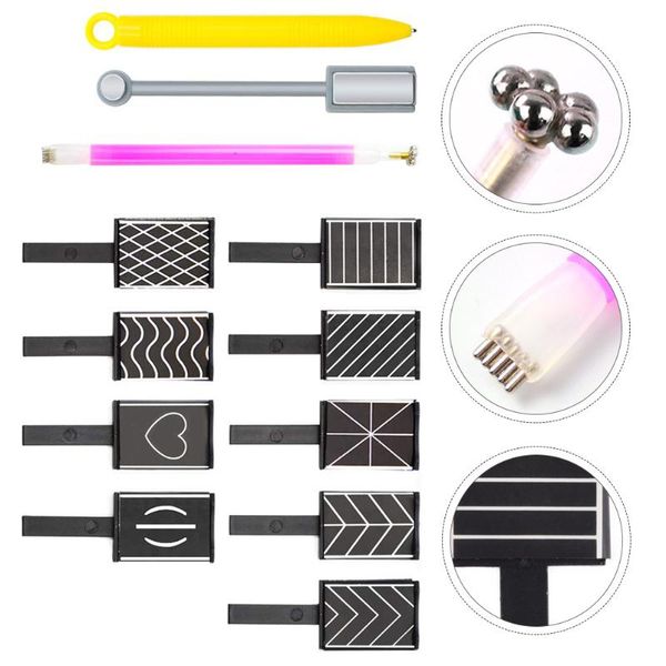 

nail art kits 1 set/12pcs practical manicure magnet tool special cat eye glue