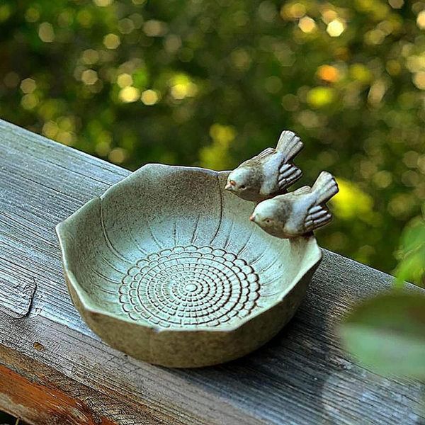 

other bird supplies ceramic birth baths garden decor feeder aquarium retro finish