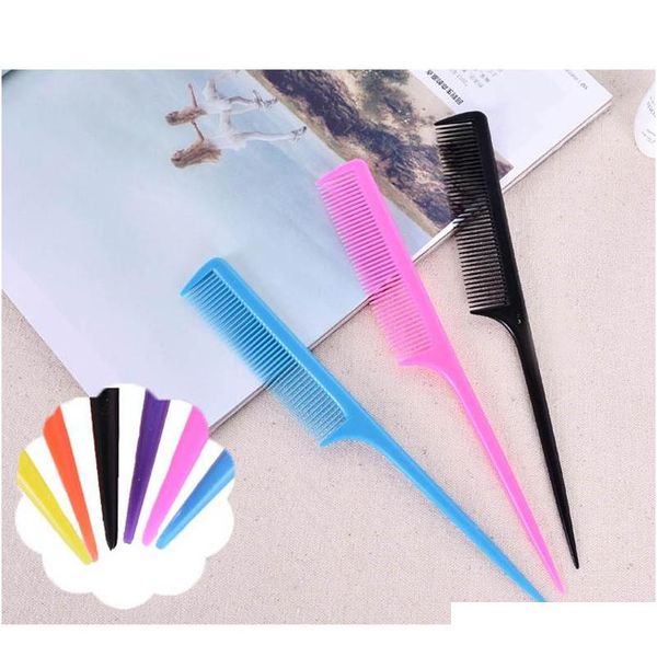 

professional plastic hair combs barber hairdressing hair cutting brush anti-stat jllype yummy_shop
